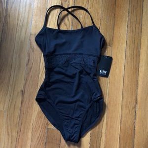 Bloch Black Cami Leotard w/ Cross Back